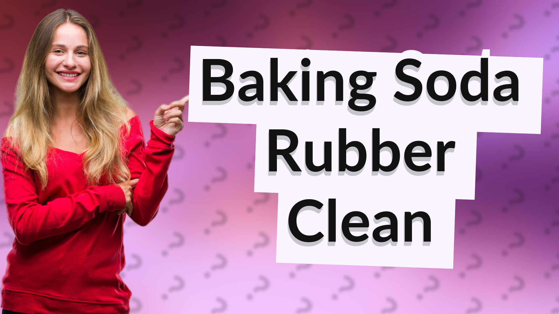 Baking Soda Rubber Clean