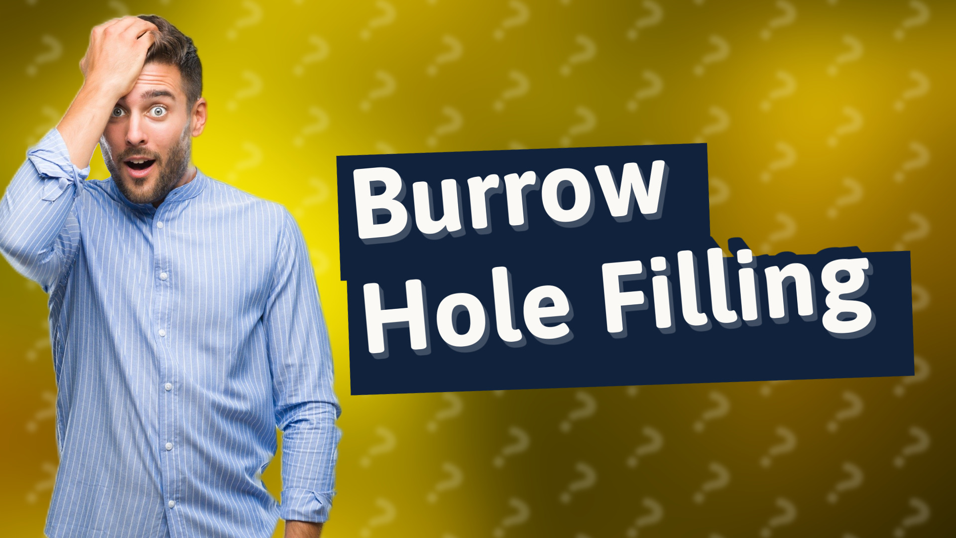 Burrow Hole Filling