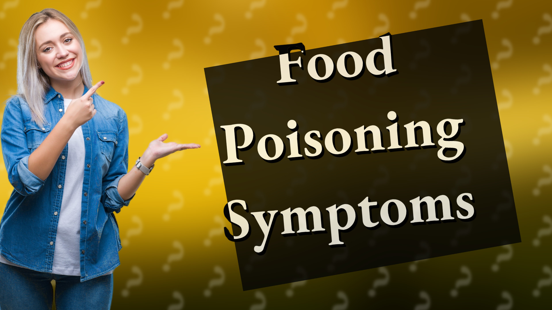 Food Poisoning Symptoms