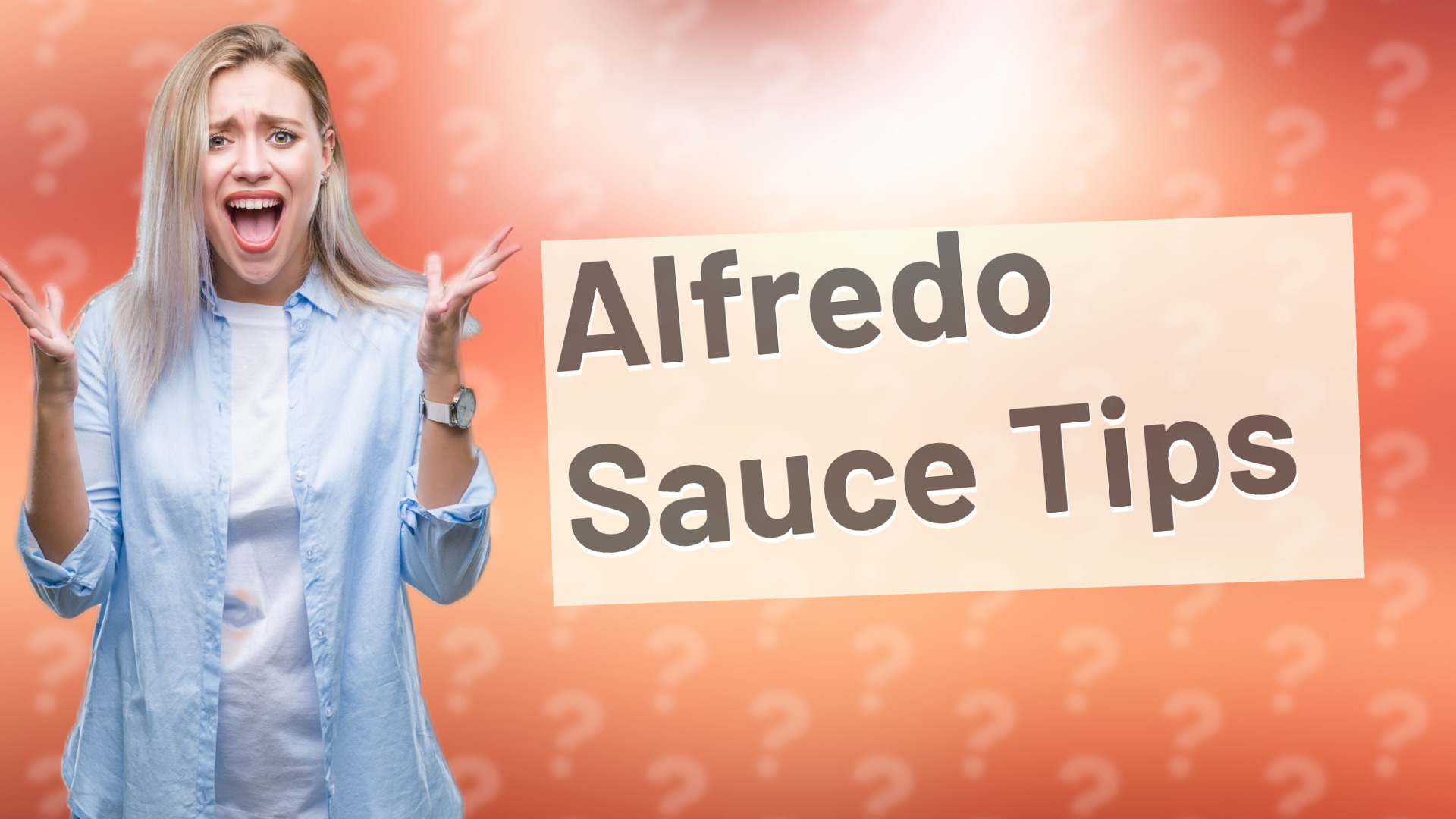 Alfredo Sauce Tips