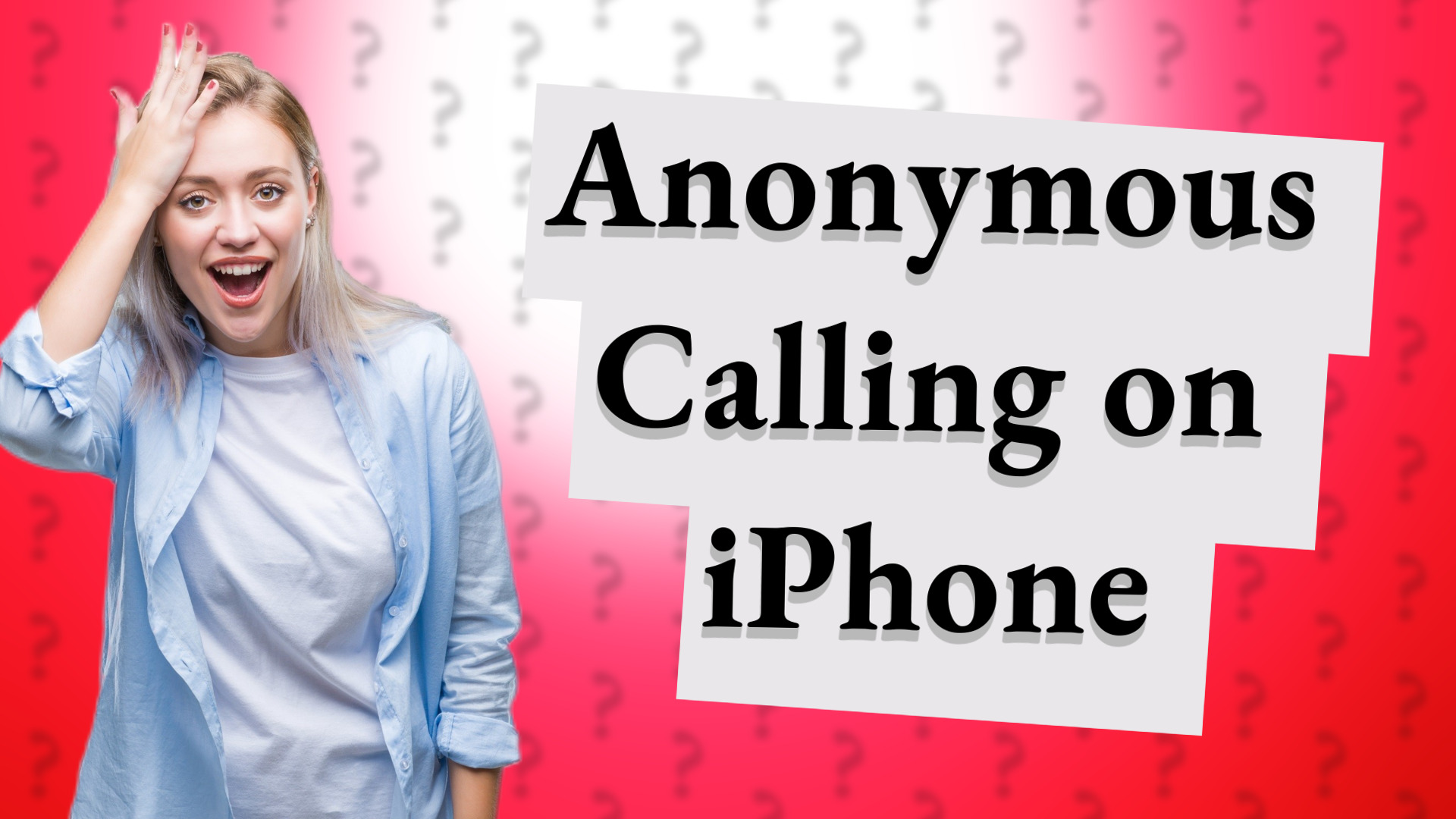 Anonymous Calling on iPhone
