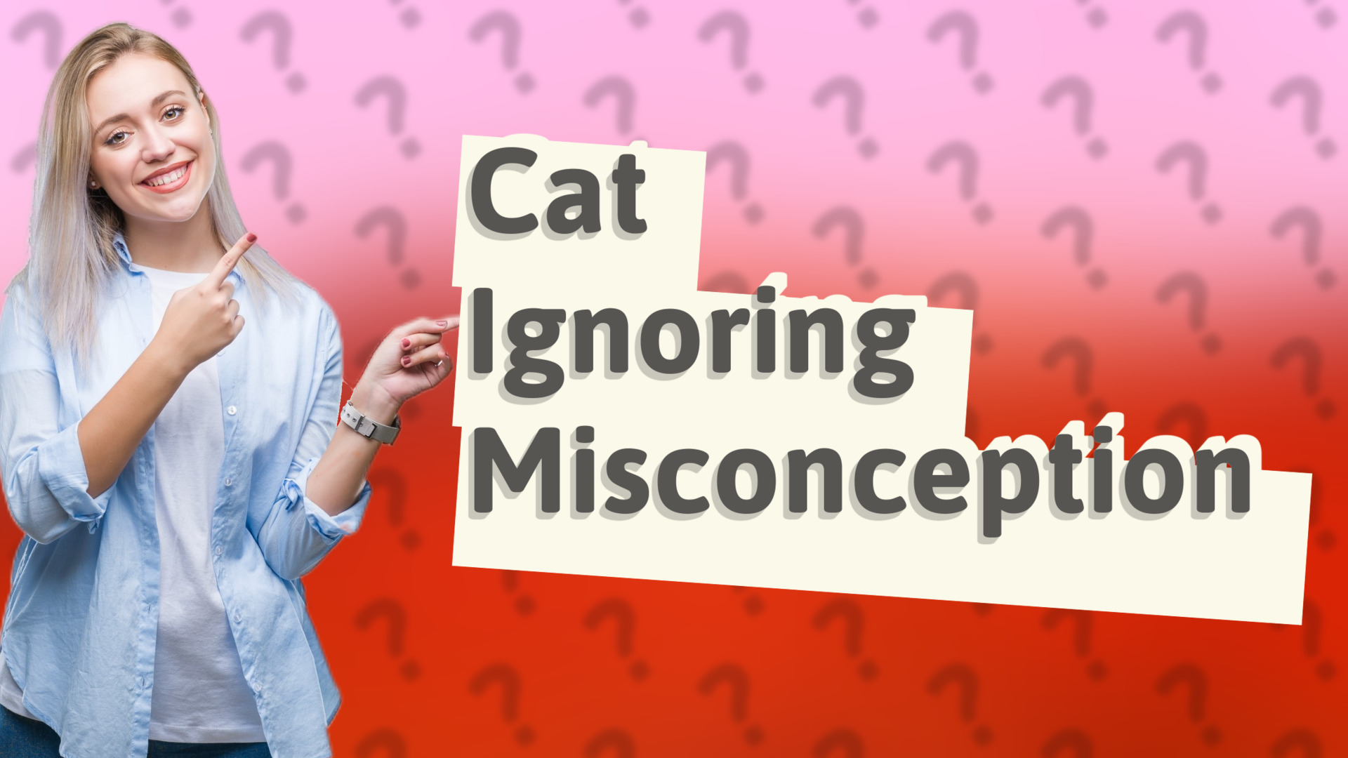 Cat Ignoring Misconception