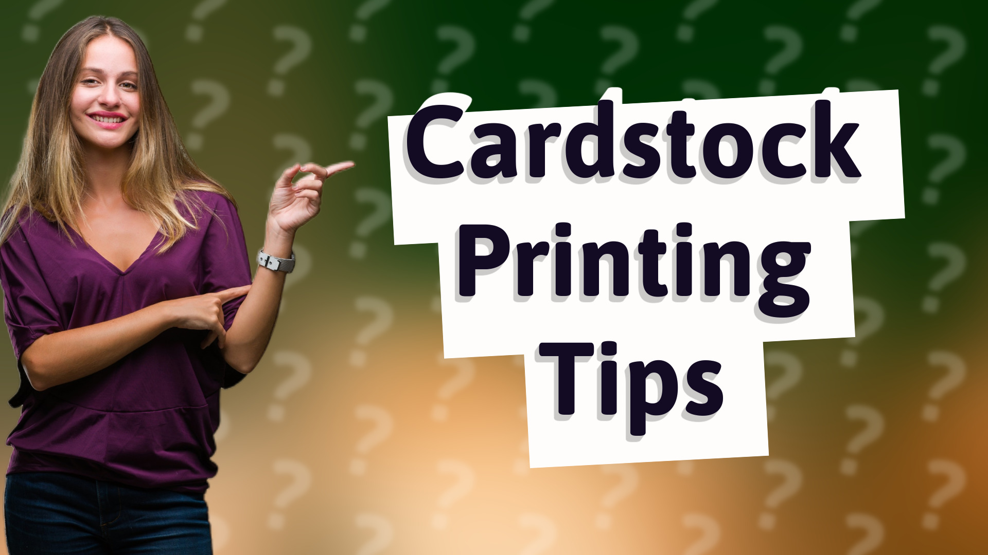 Cardstock Printing Tips