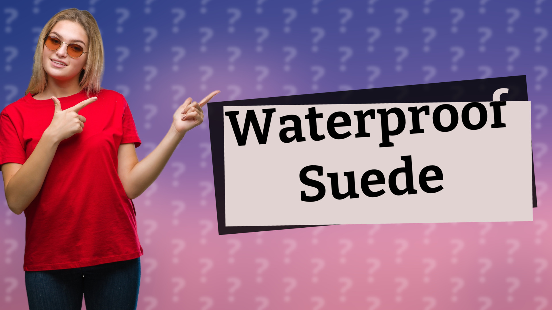 Waterproof Suede