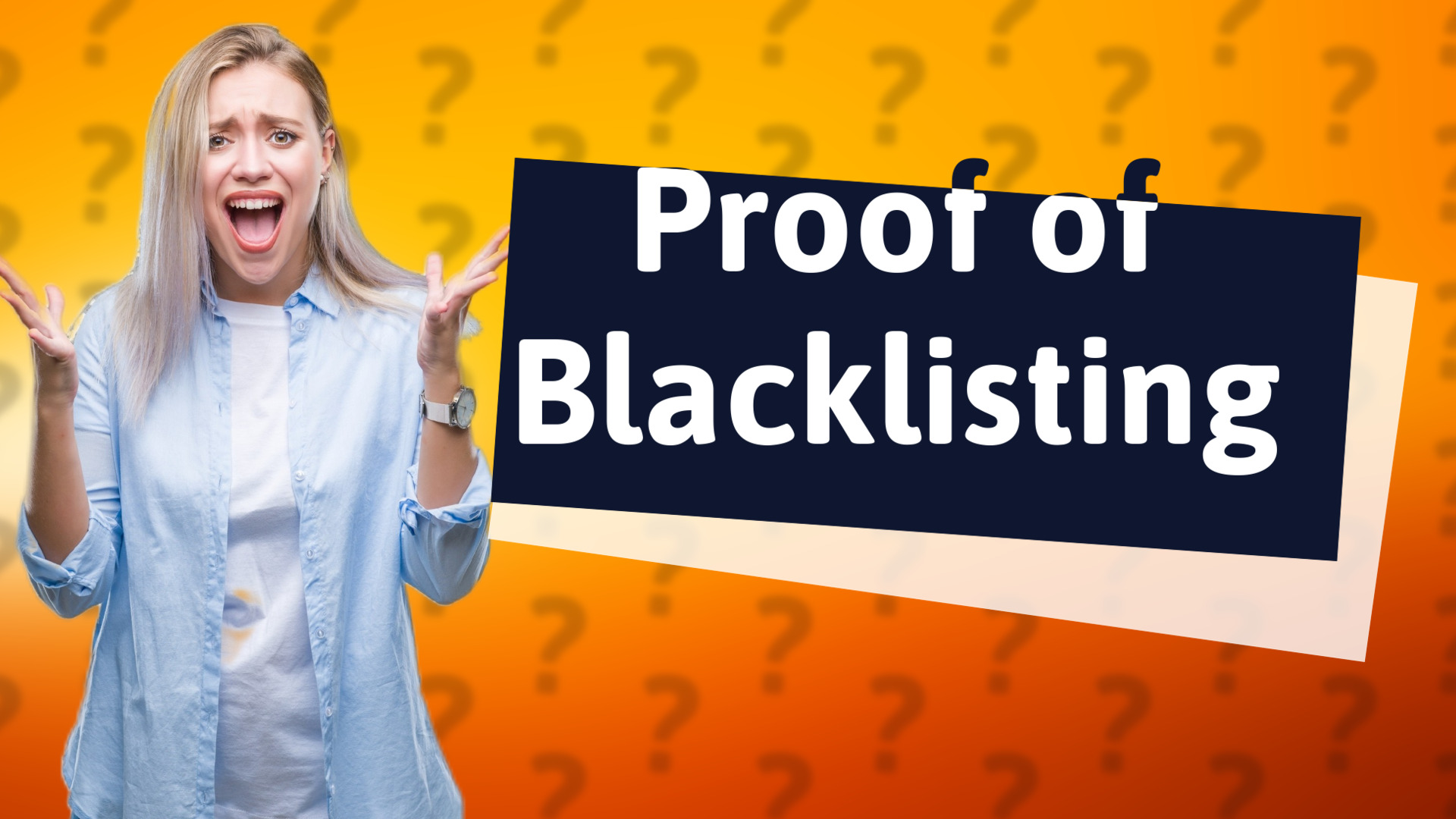 Proof of Blacklisting