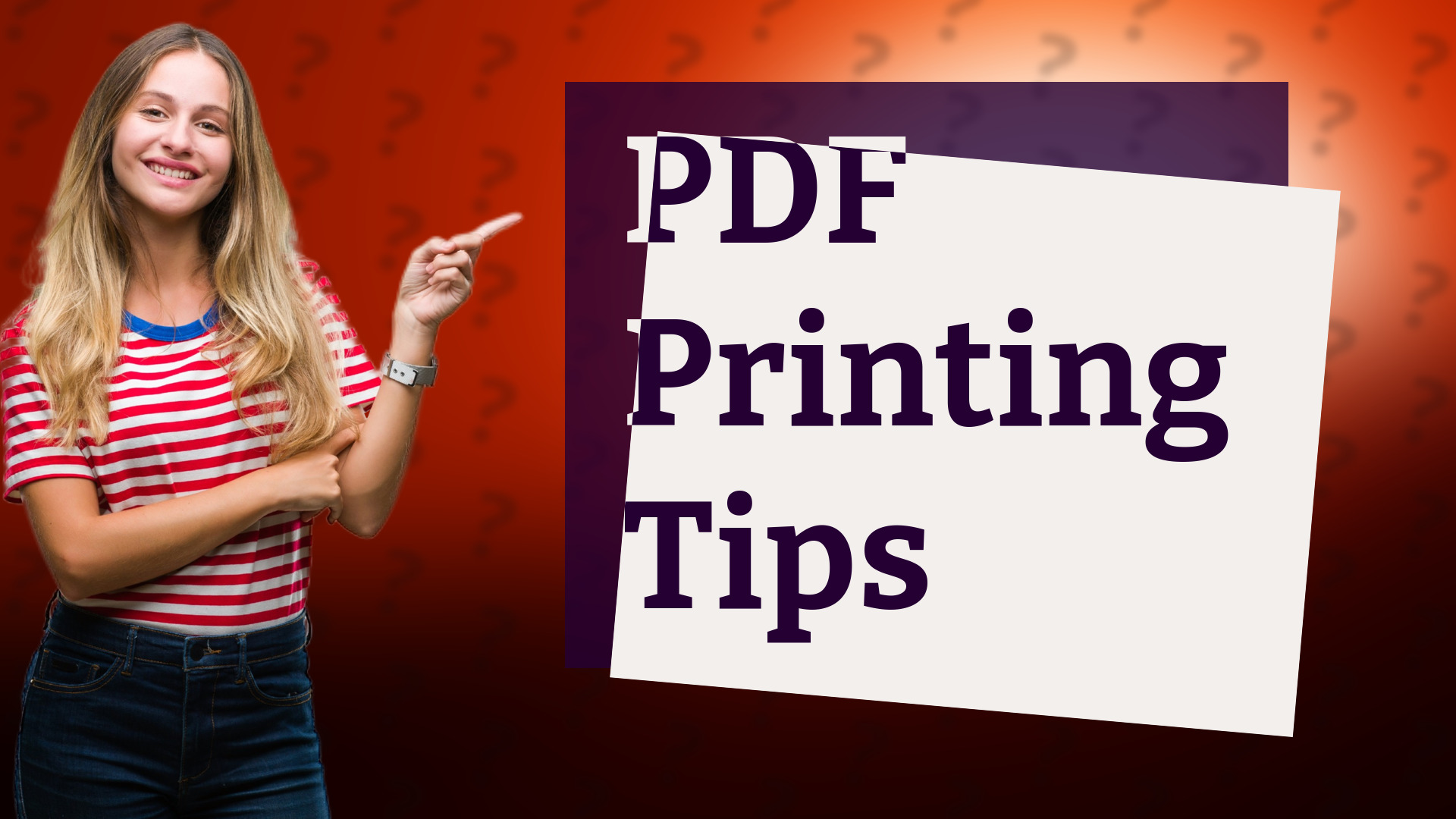 PDF Printing Tips