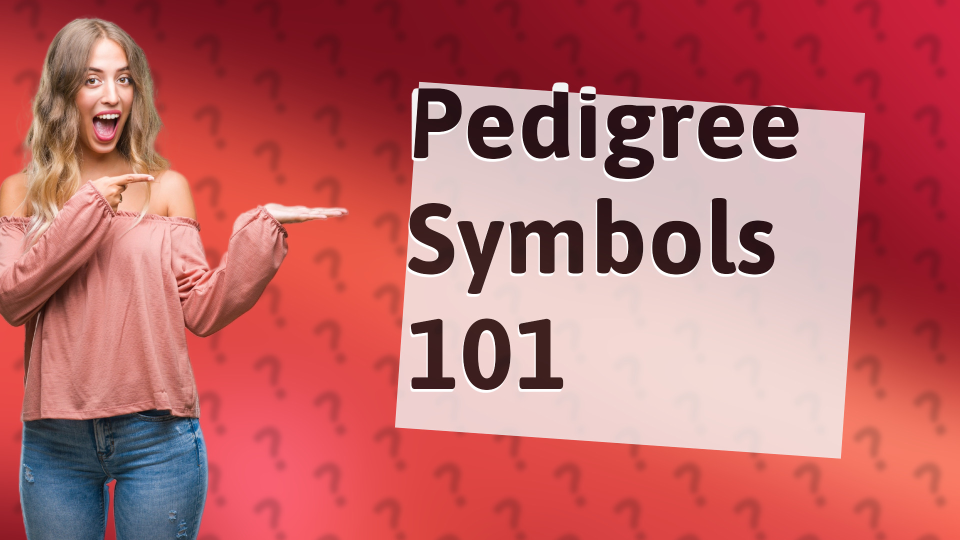 Pedigree Symbols 101