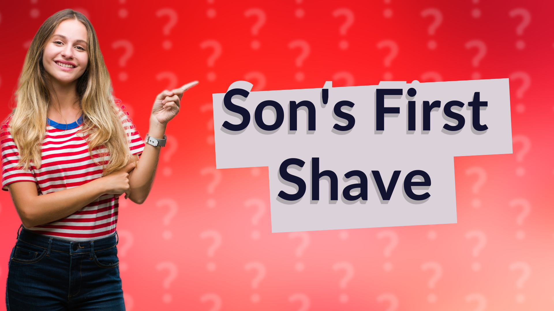 Son's First Shave