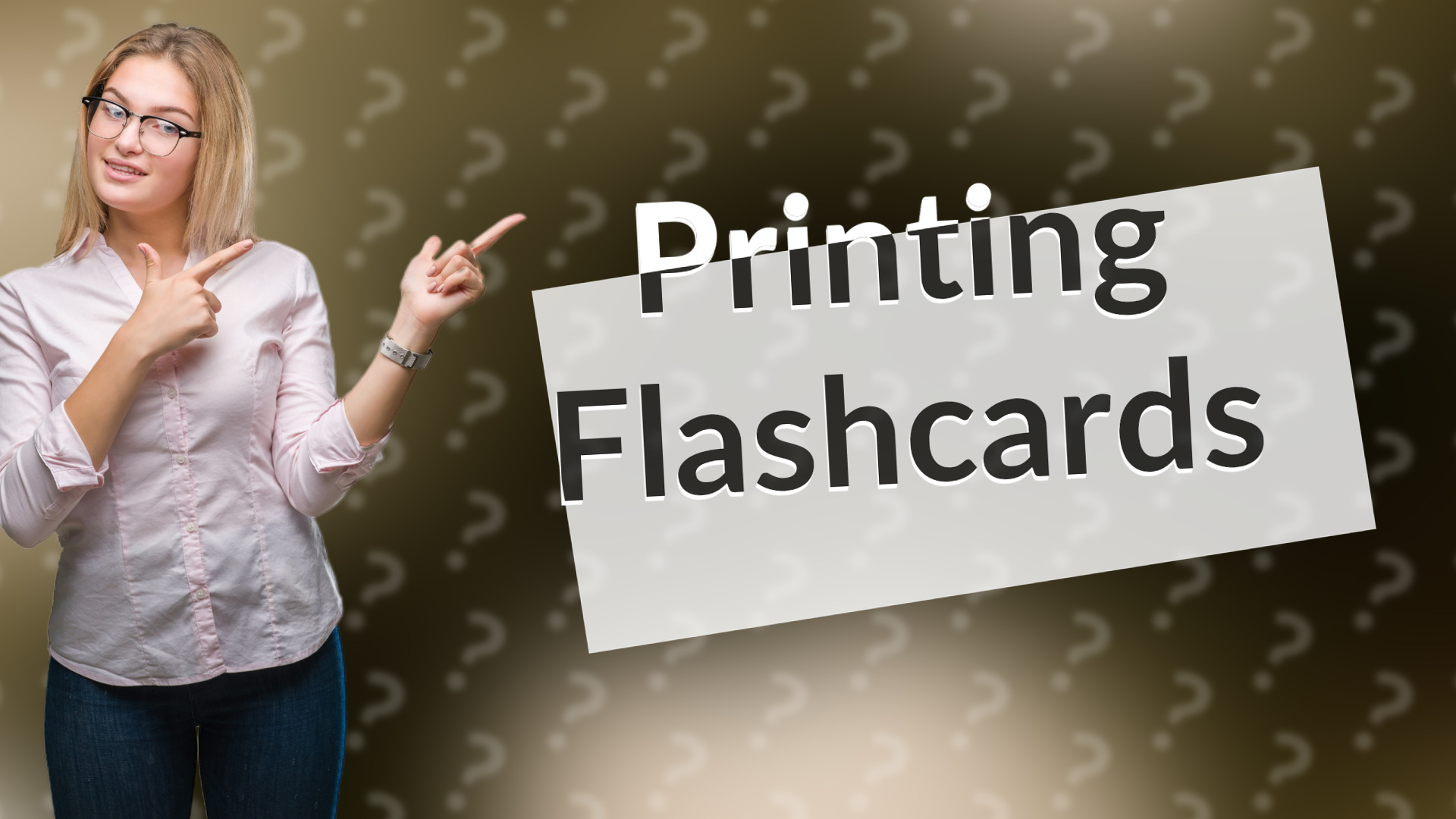 Printing Flashcards