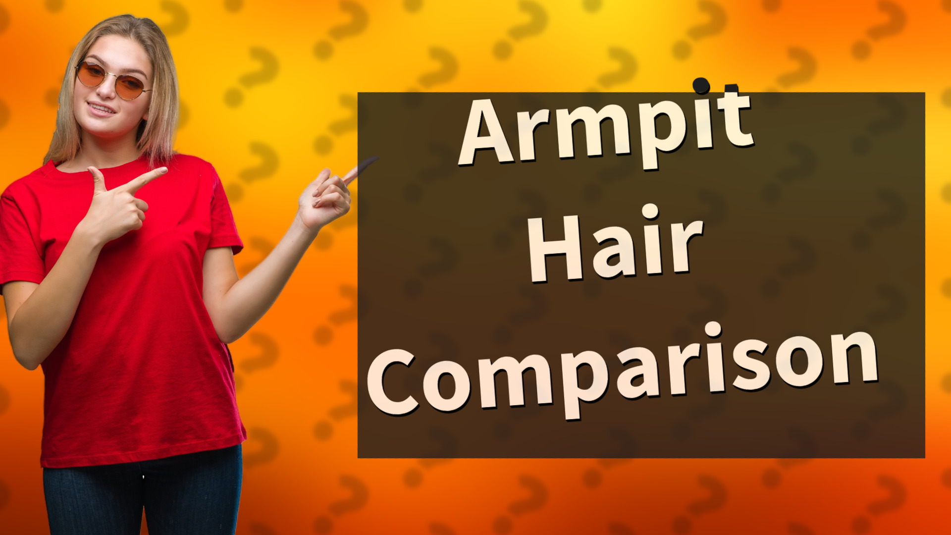 Armpit Hair Comparison