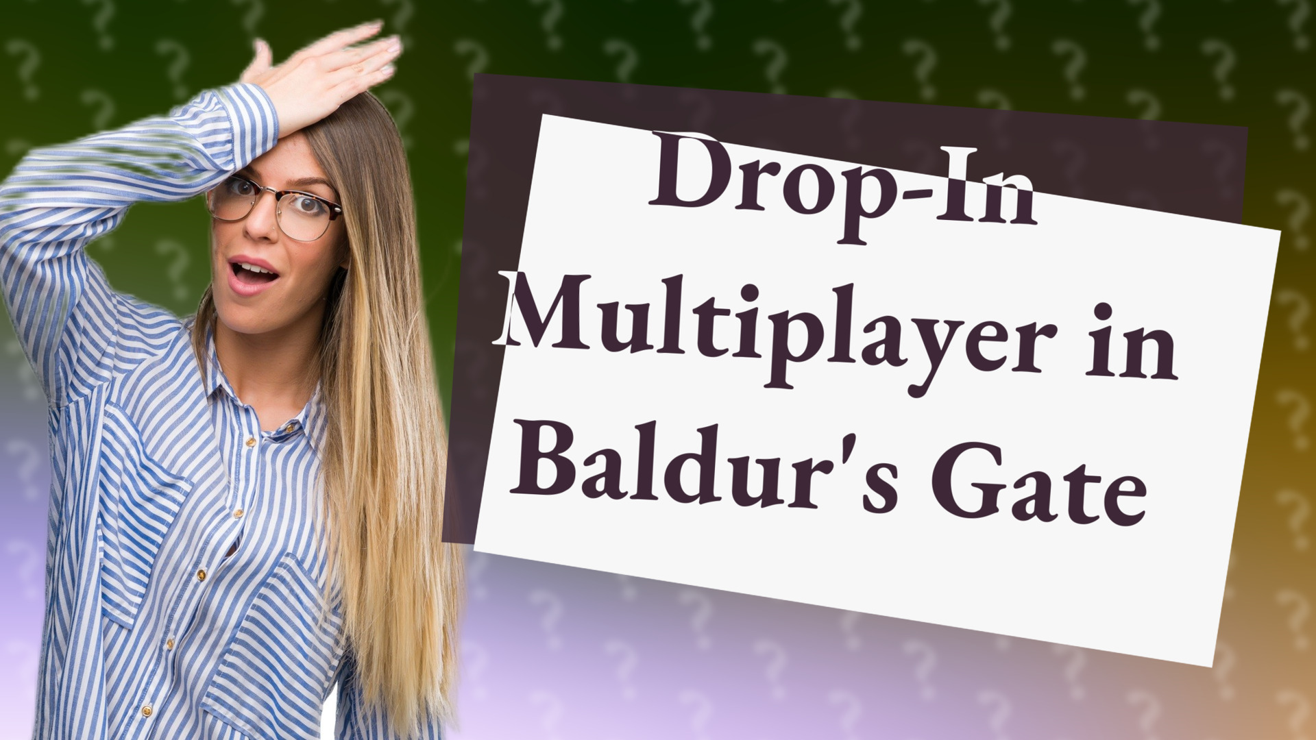 Drop-In Multiplayer in Baldur's Gate