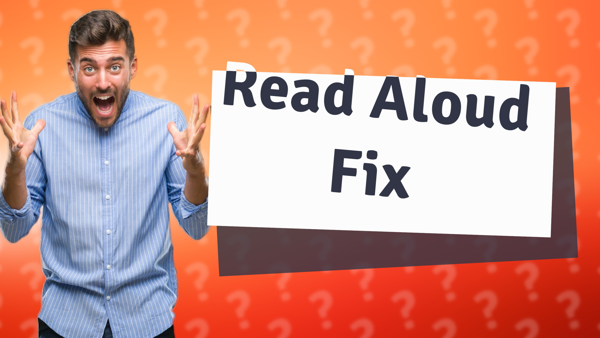 Read Aloud Fix