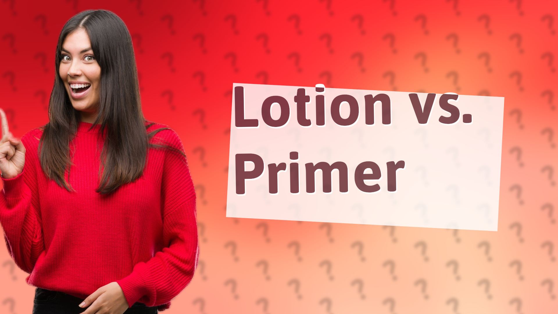 Lotion vs. Primer