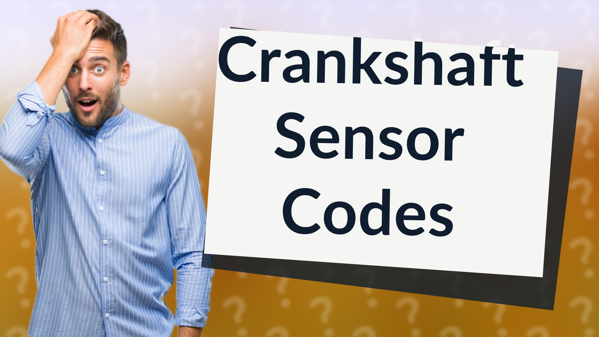 Crankshaft Sensor Codes