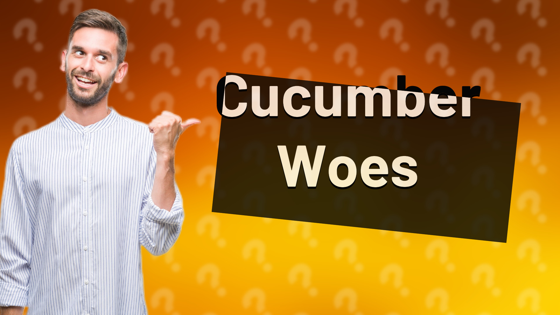 Cucumber Woes
