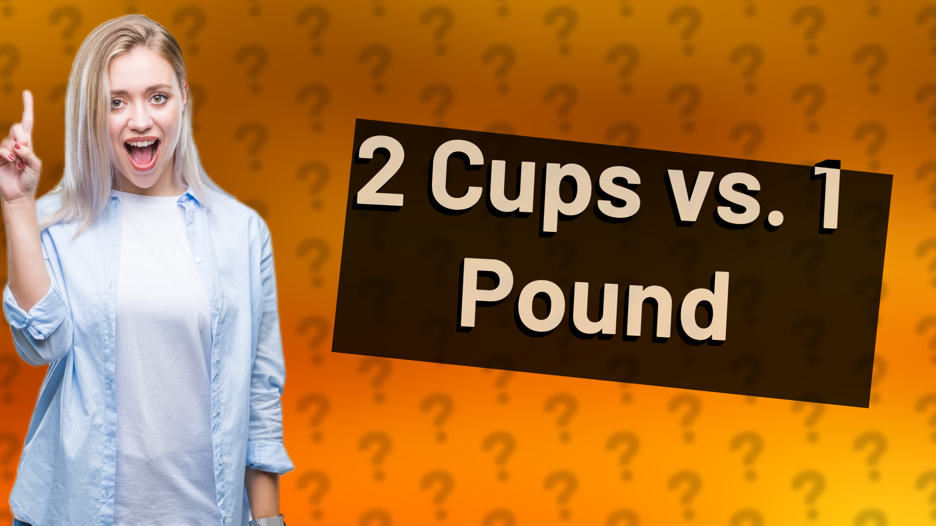 2 Cups vs. 1 Pound