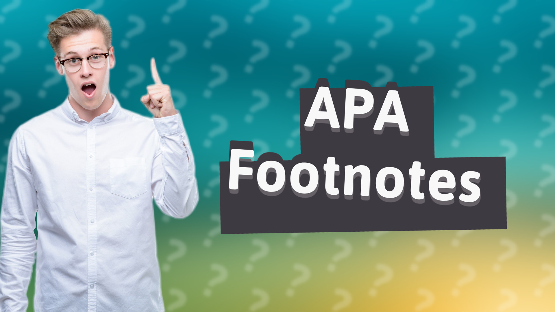 APA Footnotes