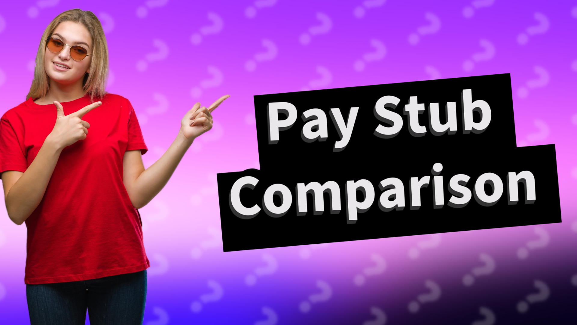 Pay Stub Comparison