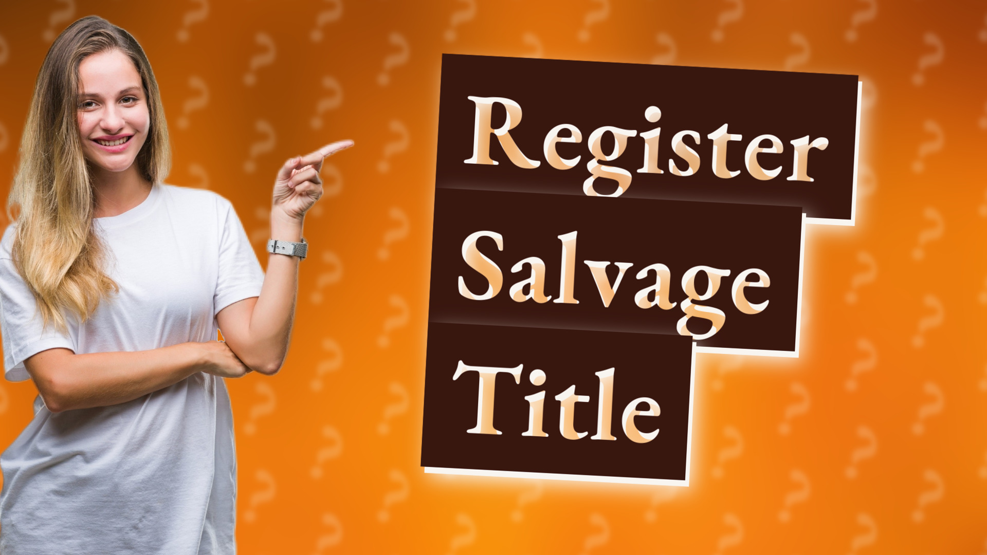 Register Salvage Title