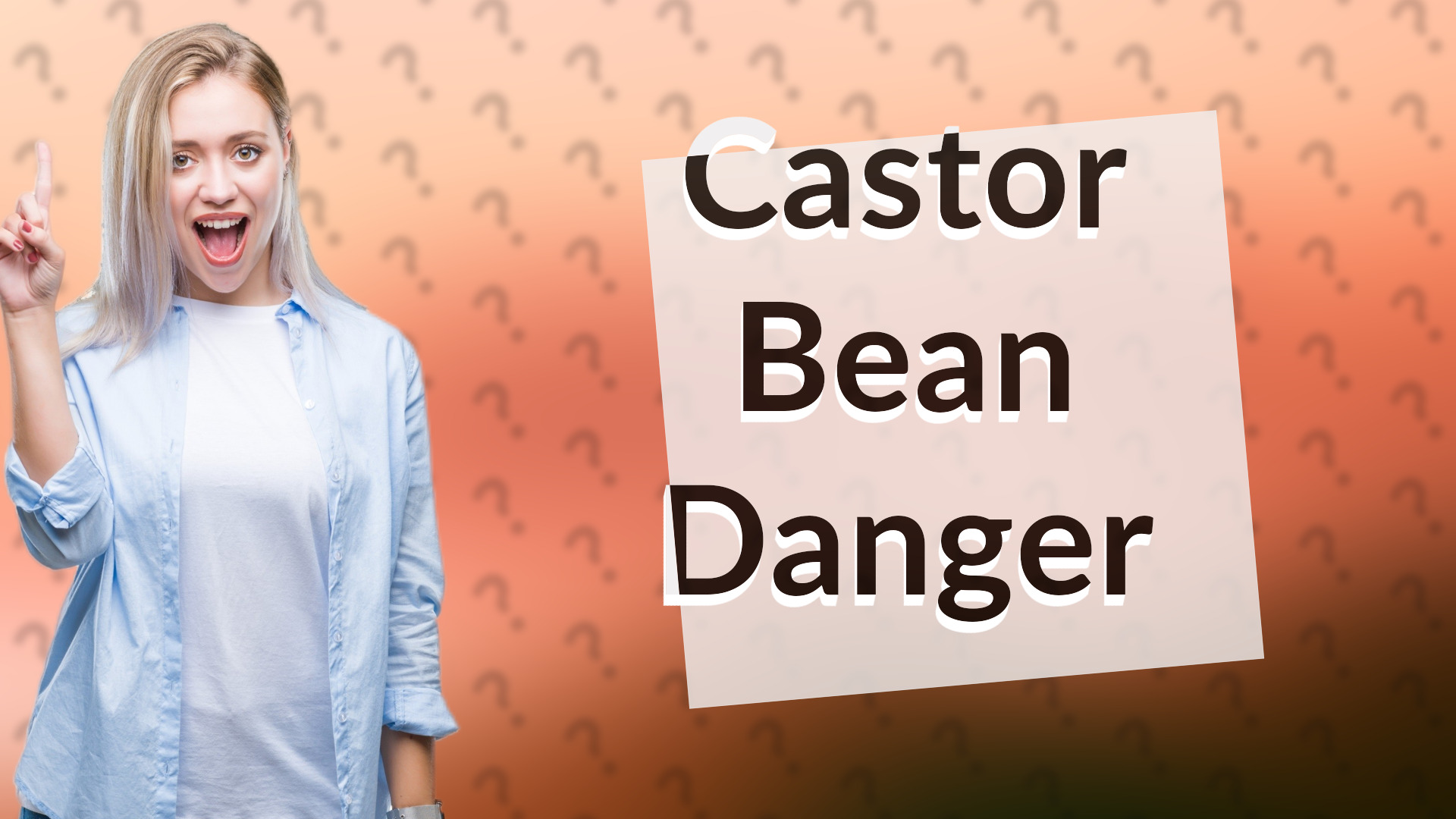 Castor Bean Danger