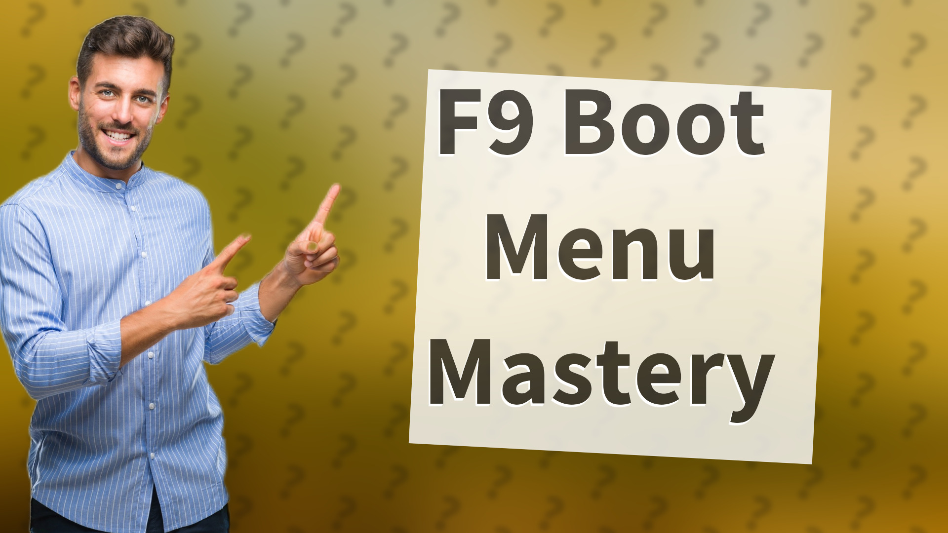F9 Boot Menu Mastery