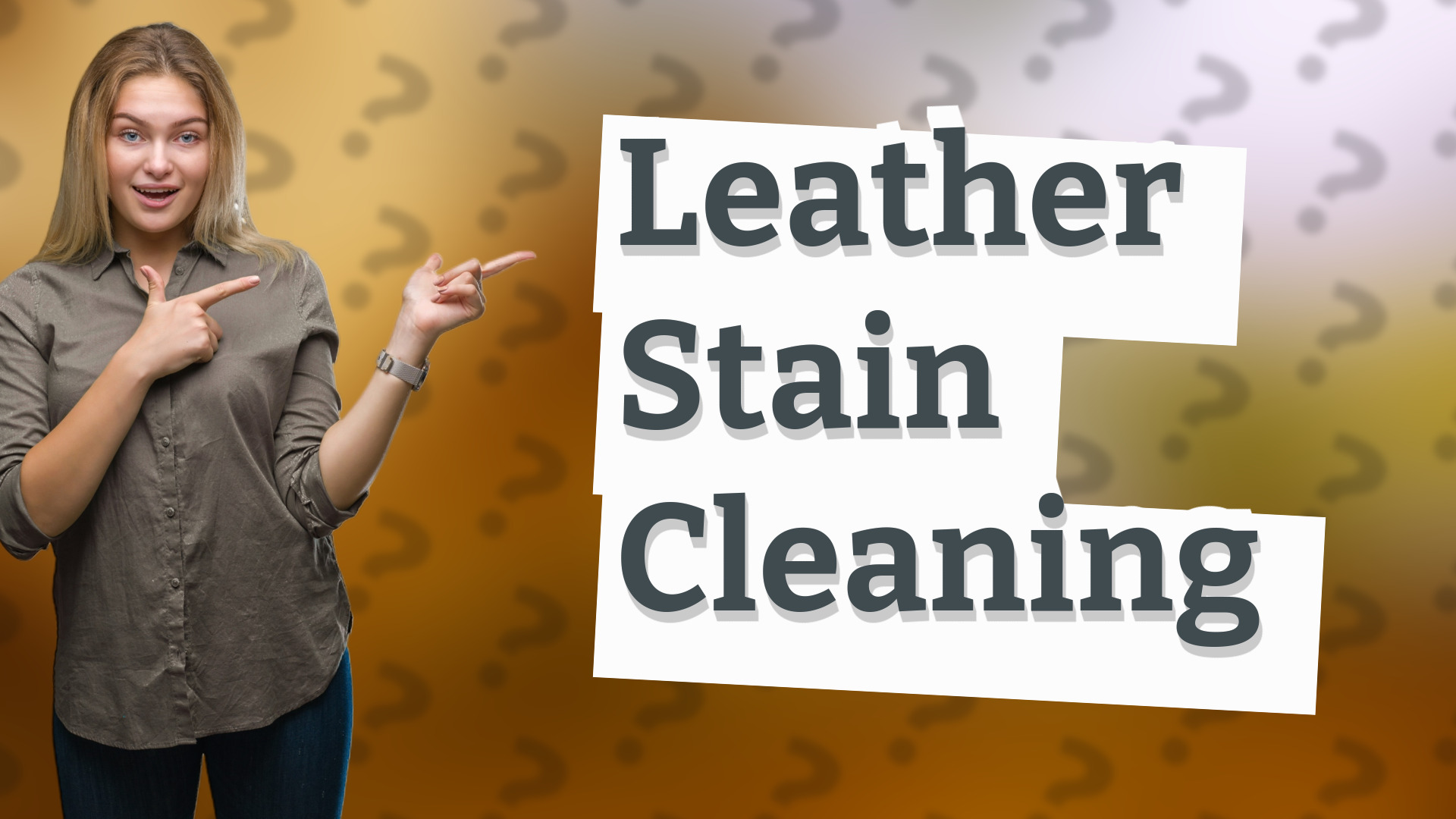 Leather Stain Cleaning
