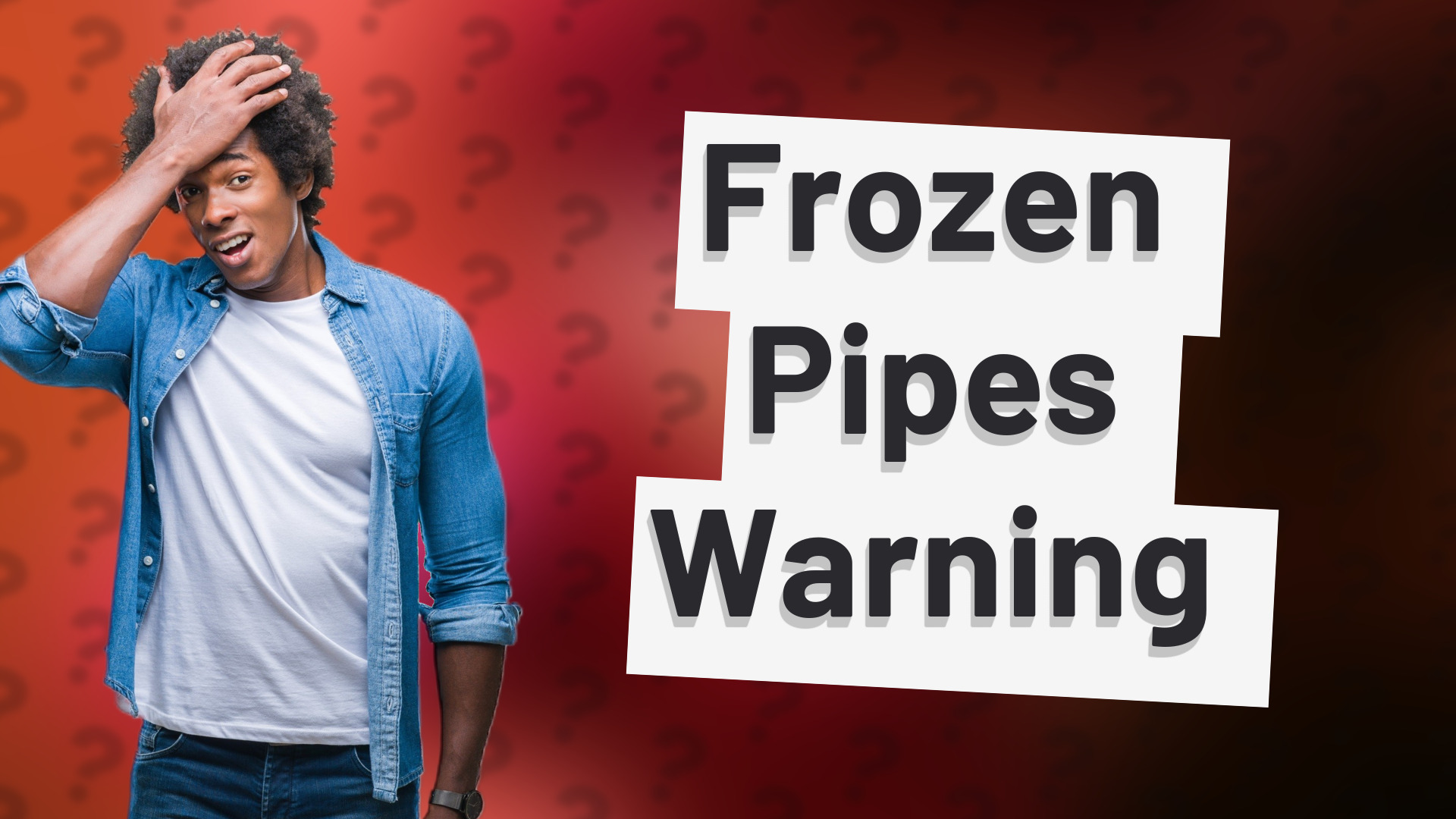 Frozen Pipes Warning