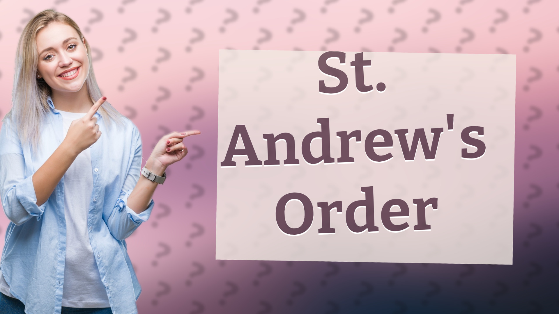 St. Andrew's Order