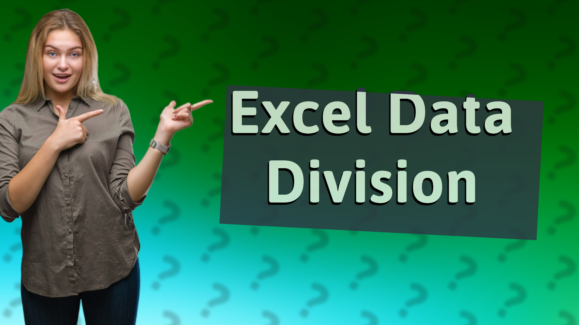Excel Data Division