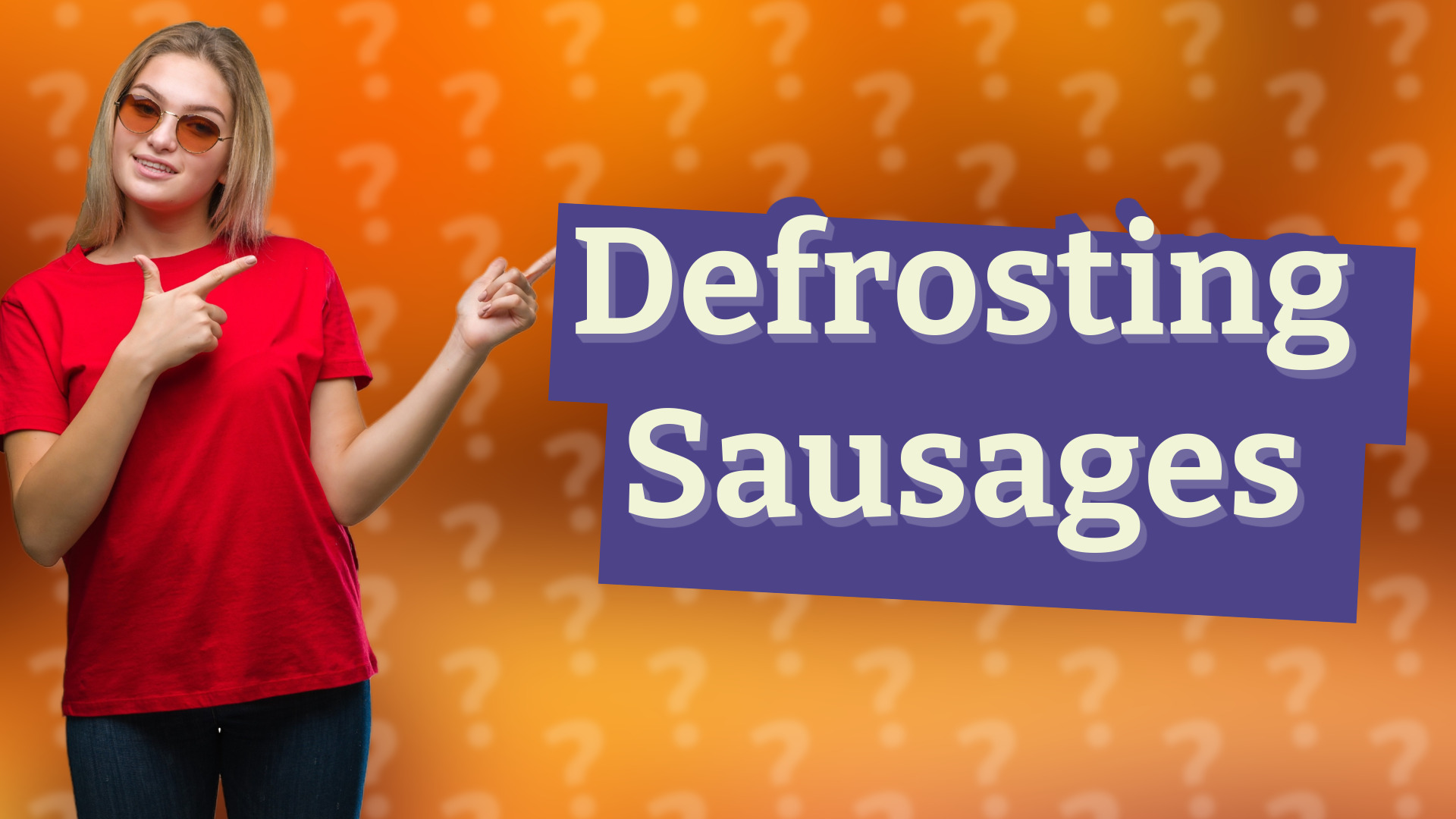Defrosting Sausages