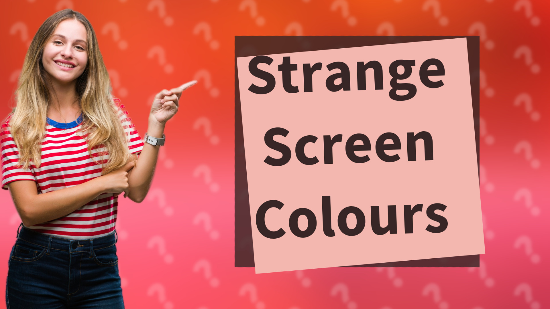 Strange Screen Colours