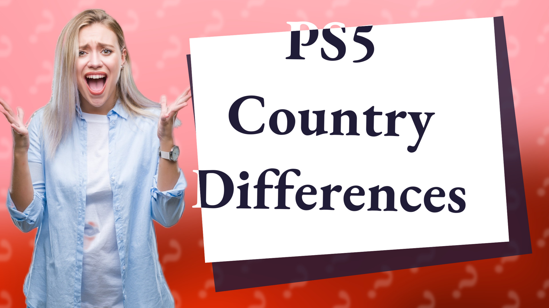 PS5 Country Differences