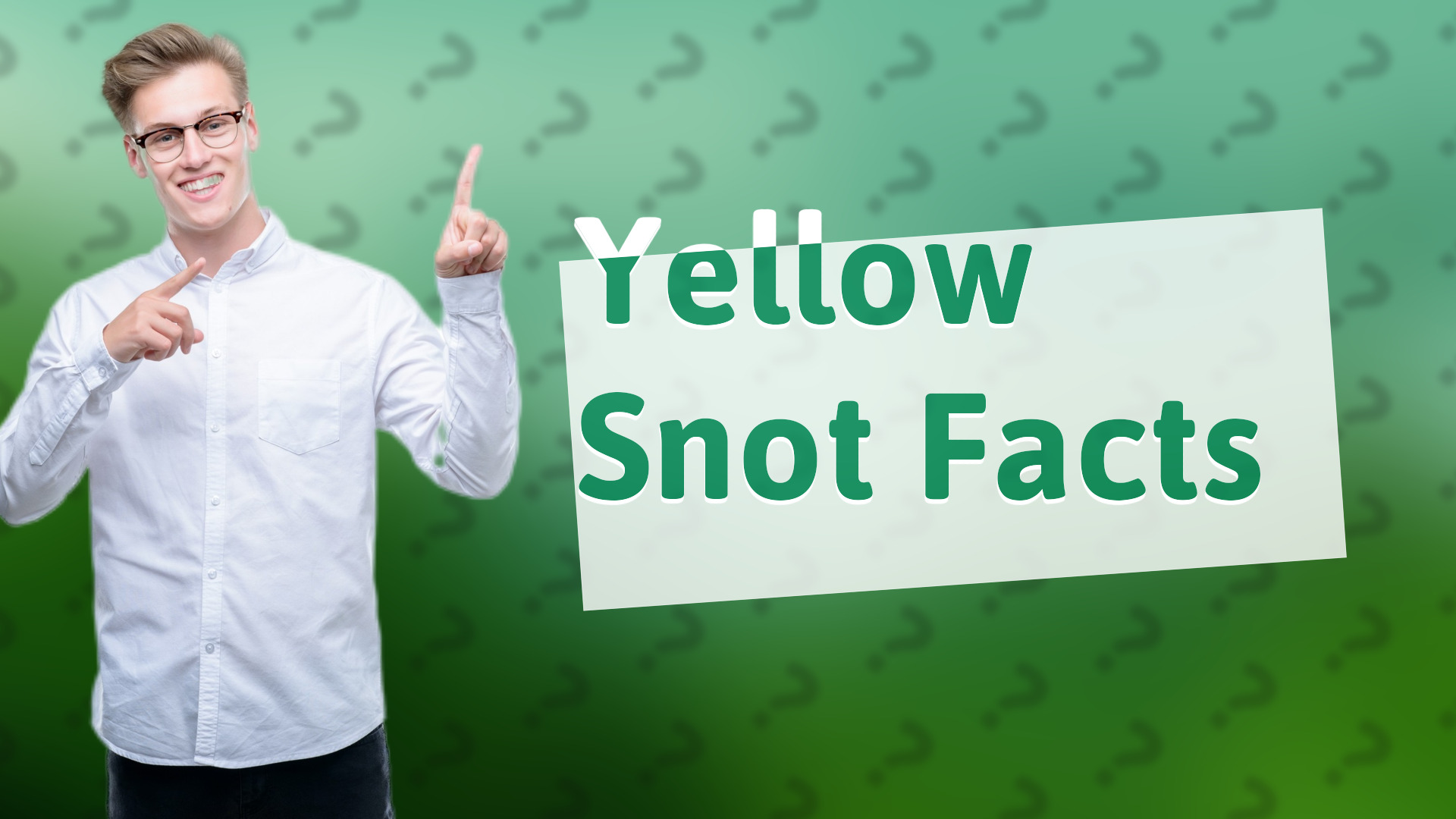 Yellow Snot Facts