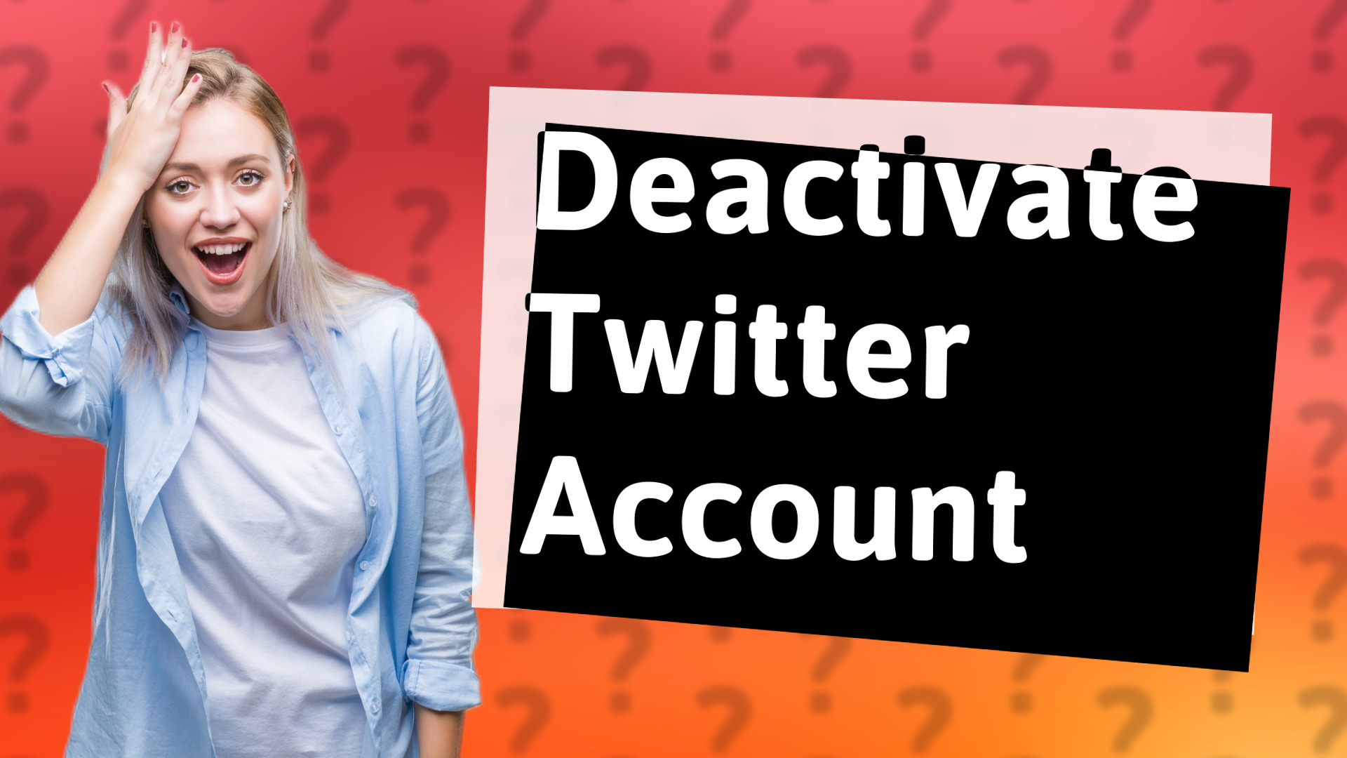 Deactivate Twitter Account
