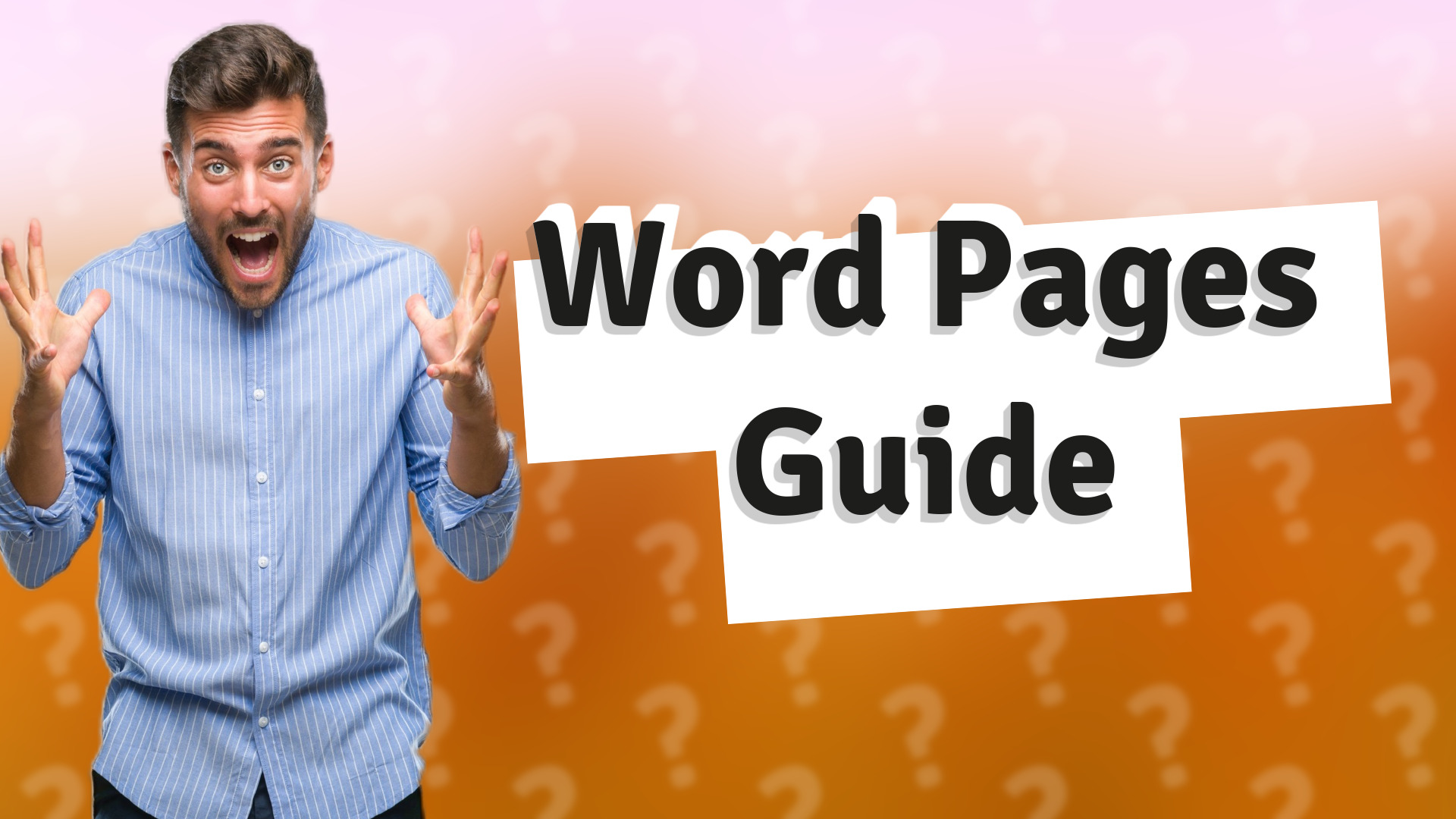 Word Pages Guide