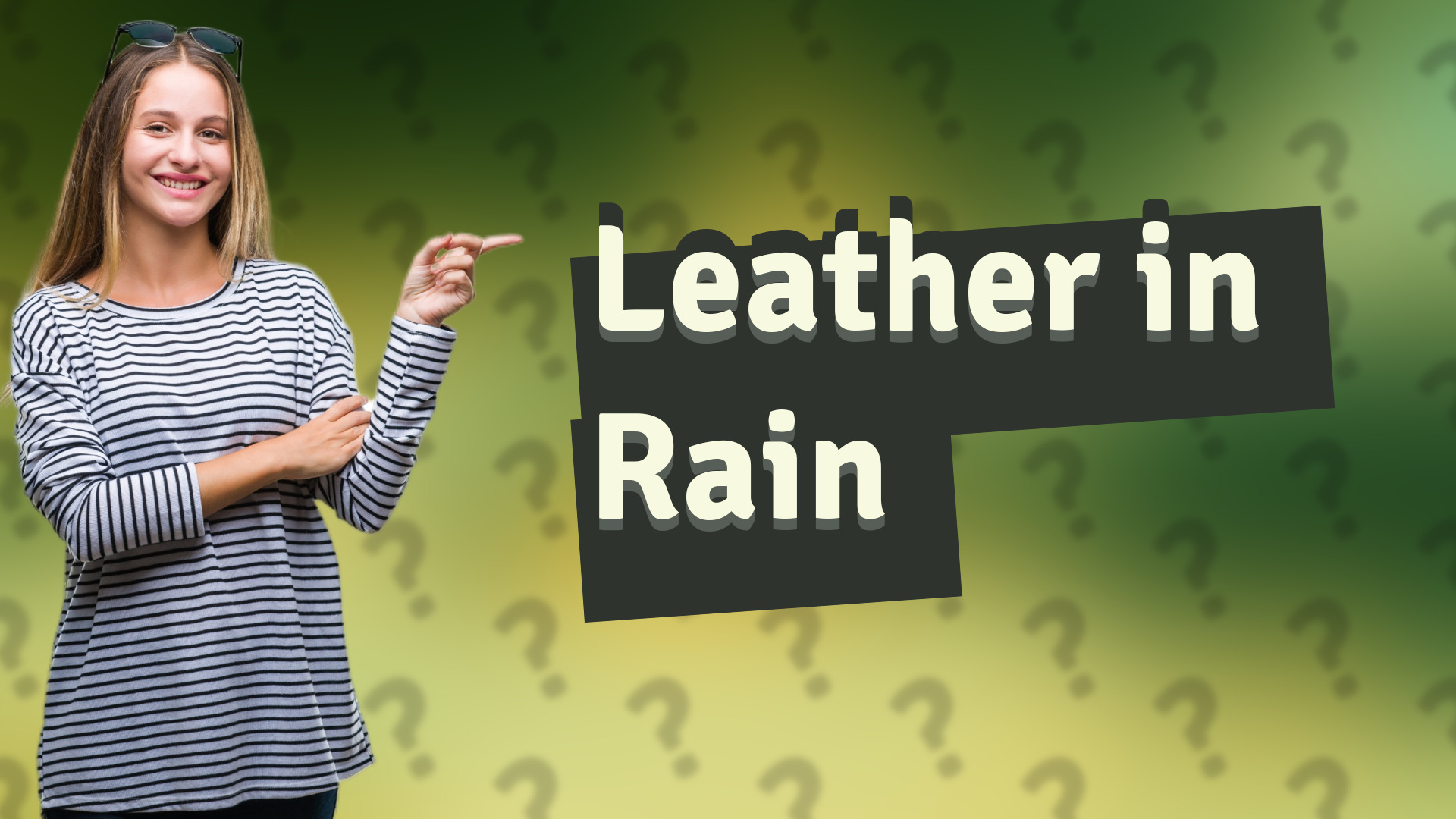Leather in Rain