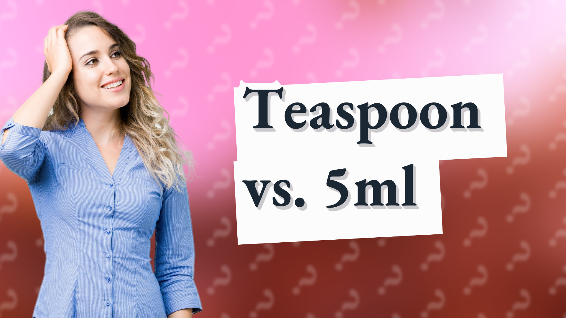 Teaspoon vs. 5ml