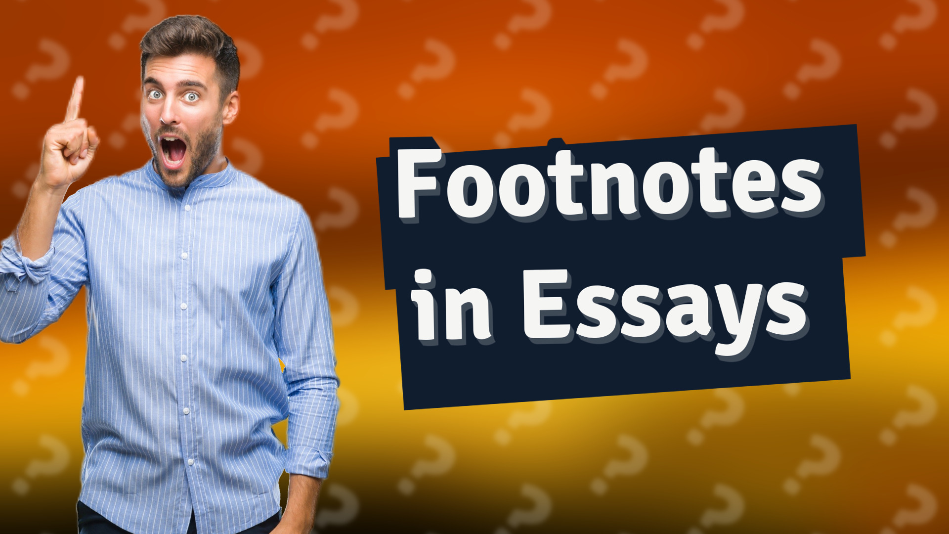 Footnotes in Essays