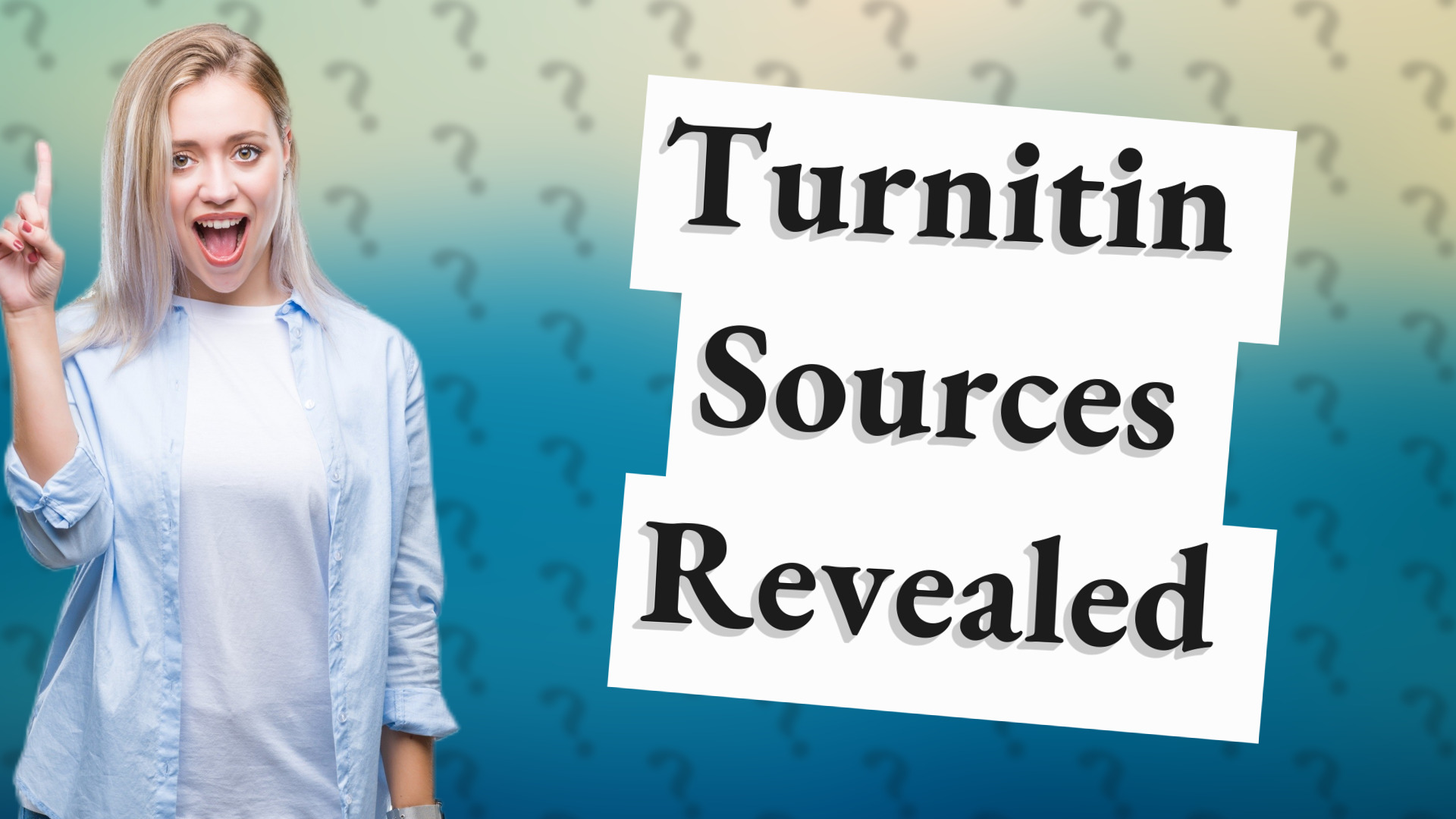 Turnitin Sources Revealed