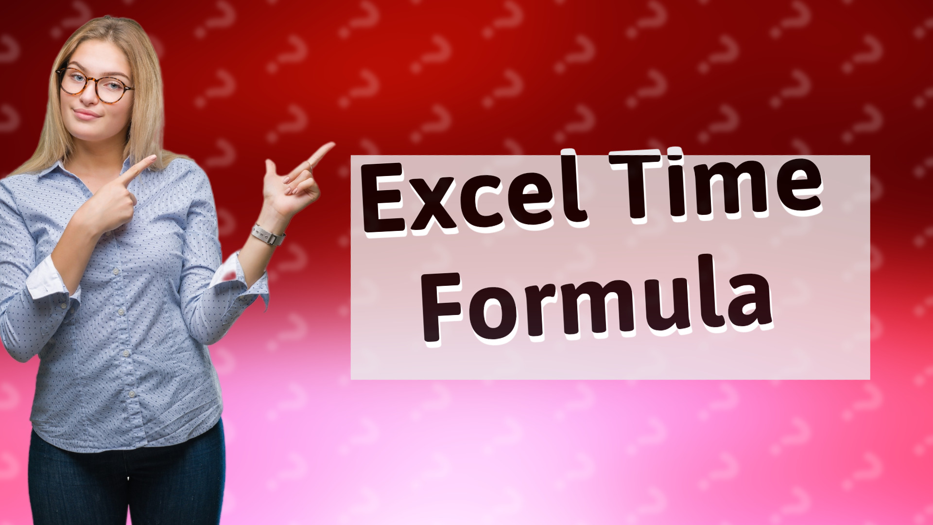 Excel Time Formula