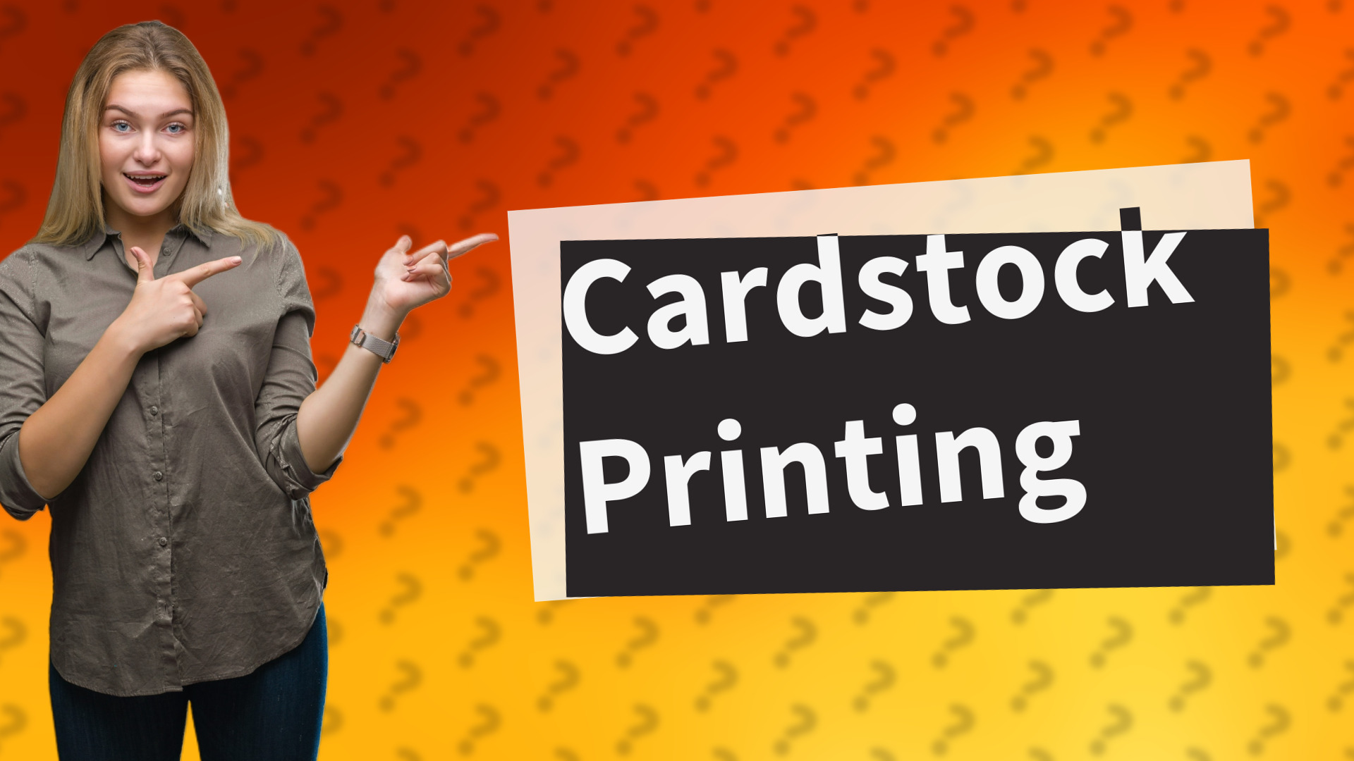 Cardstock Printing