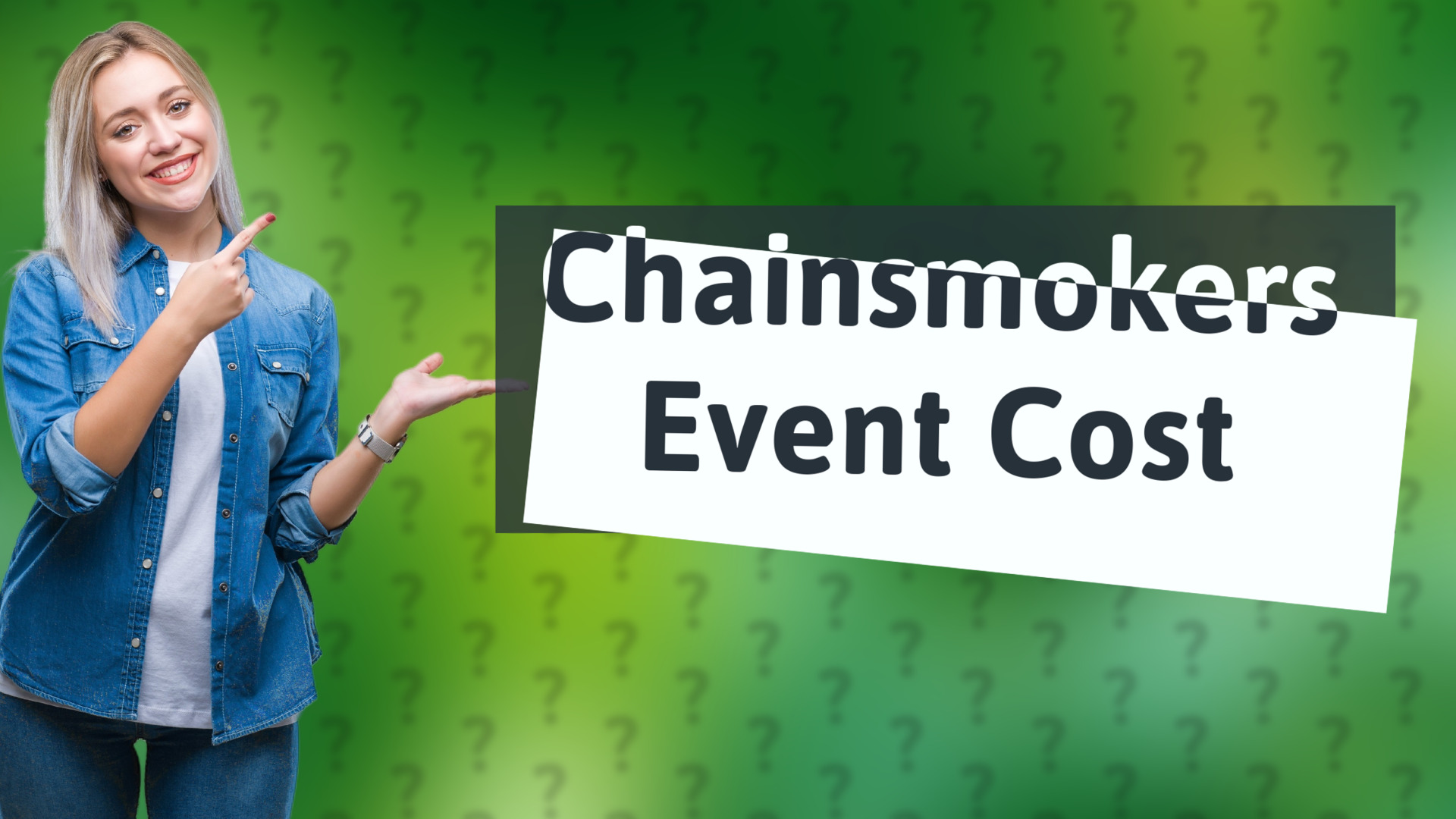 Chainsmokers Event Cost