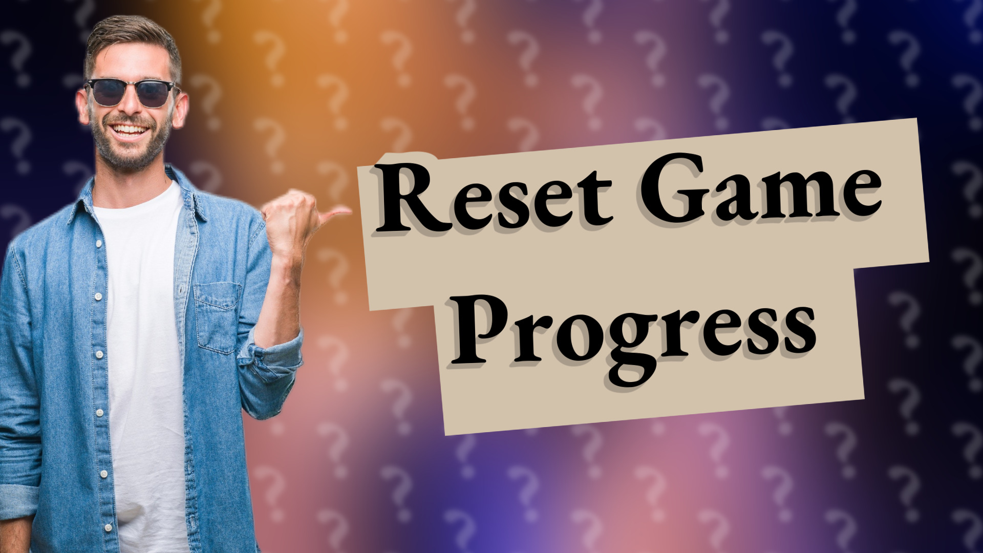 Reset Game Progress