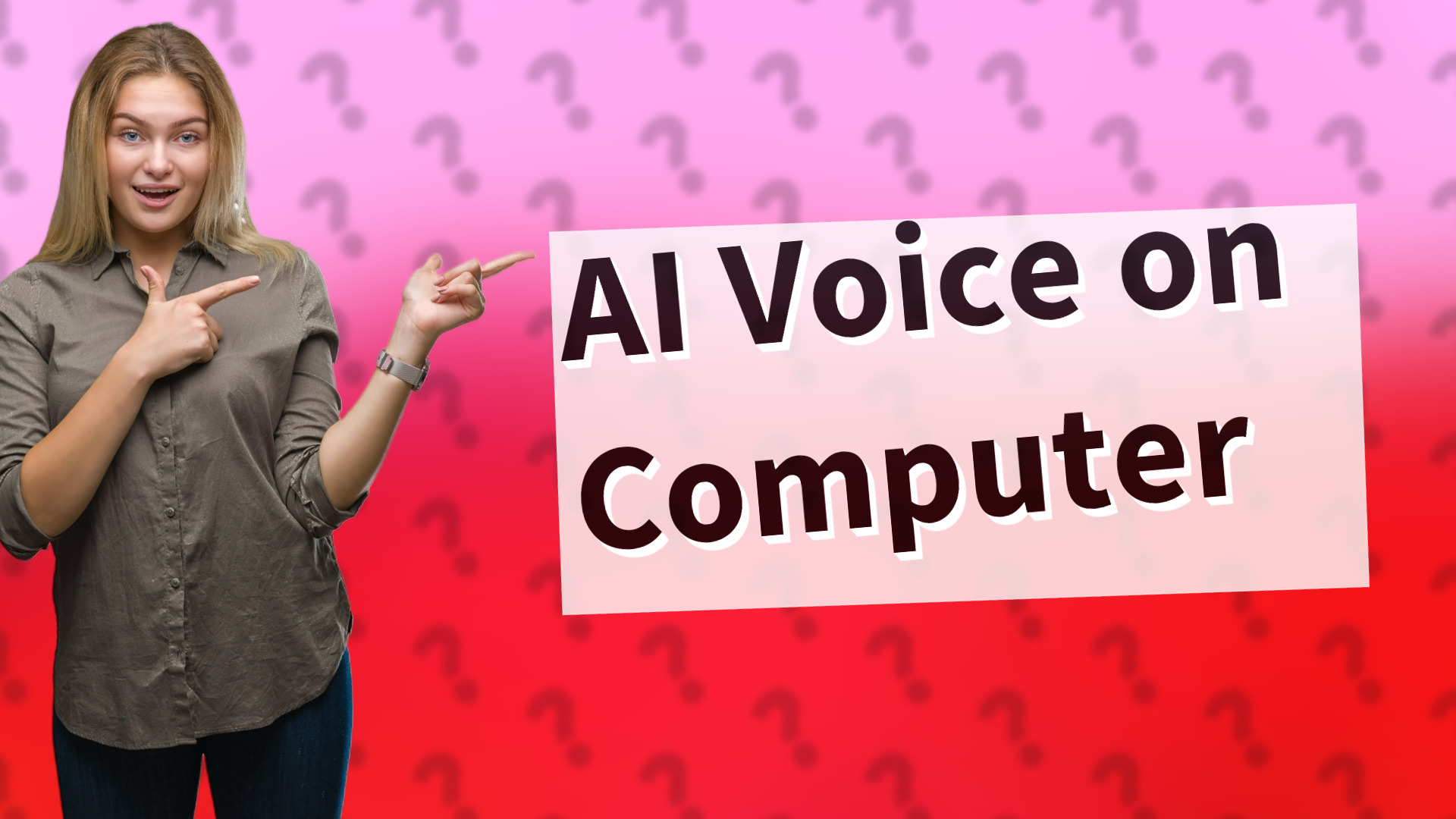 AI Voice on Computer