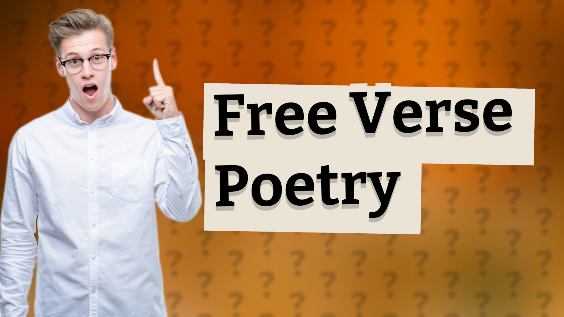 Free Verse Poetry
