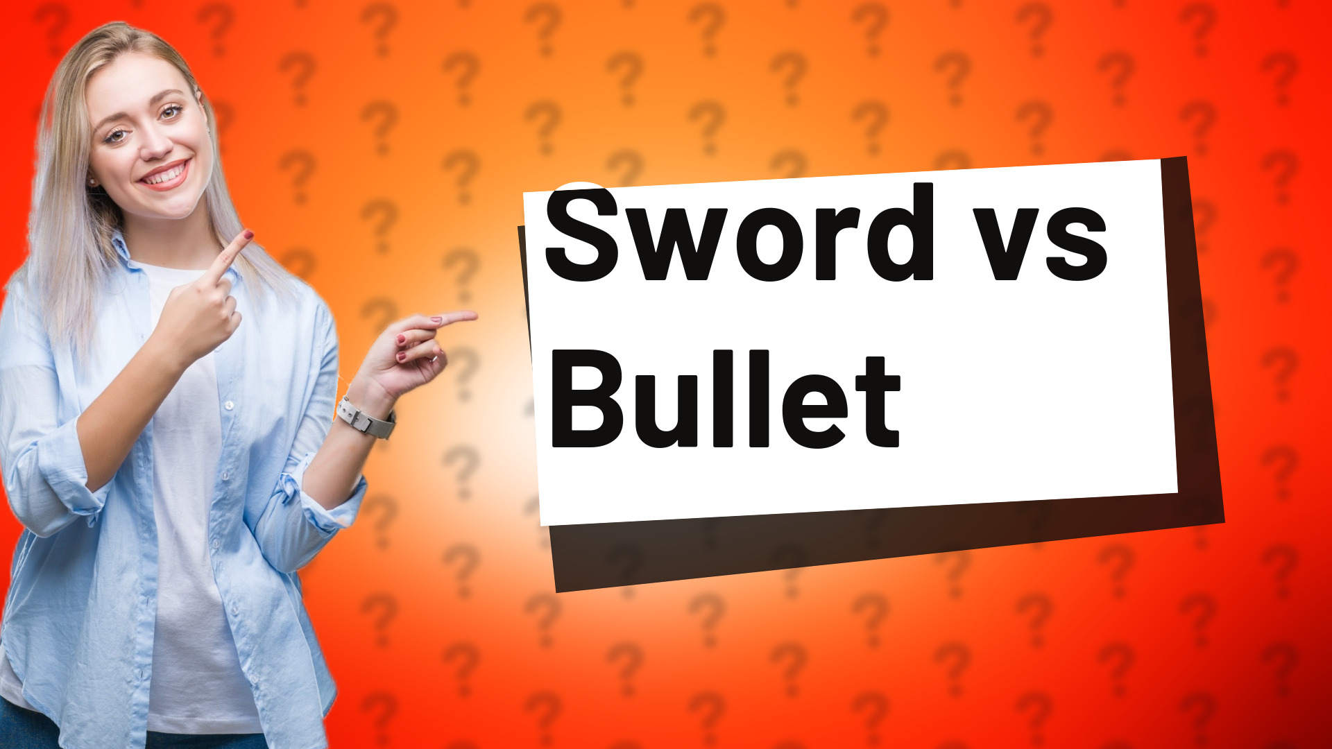 Sword vs Bullet