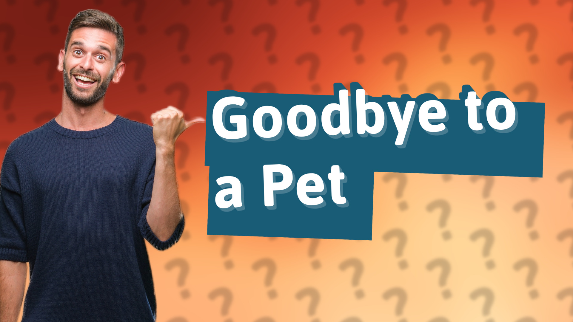 Goodbye to a Pet