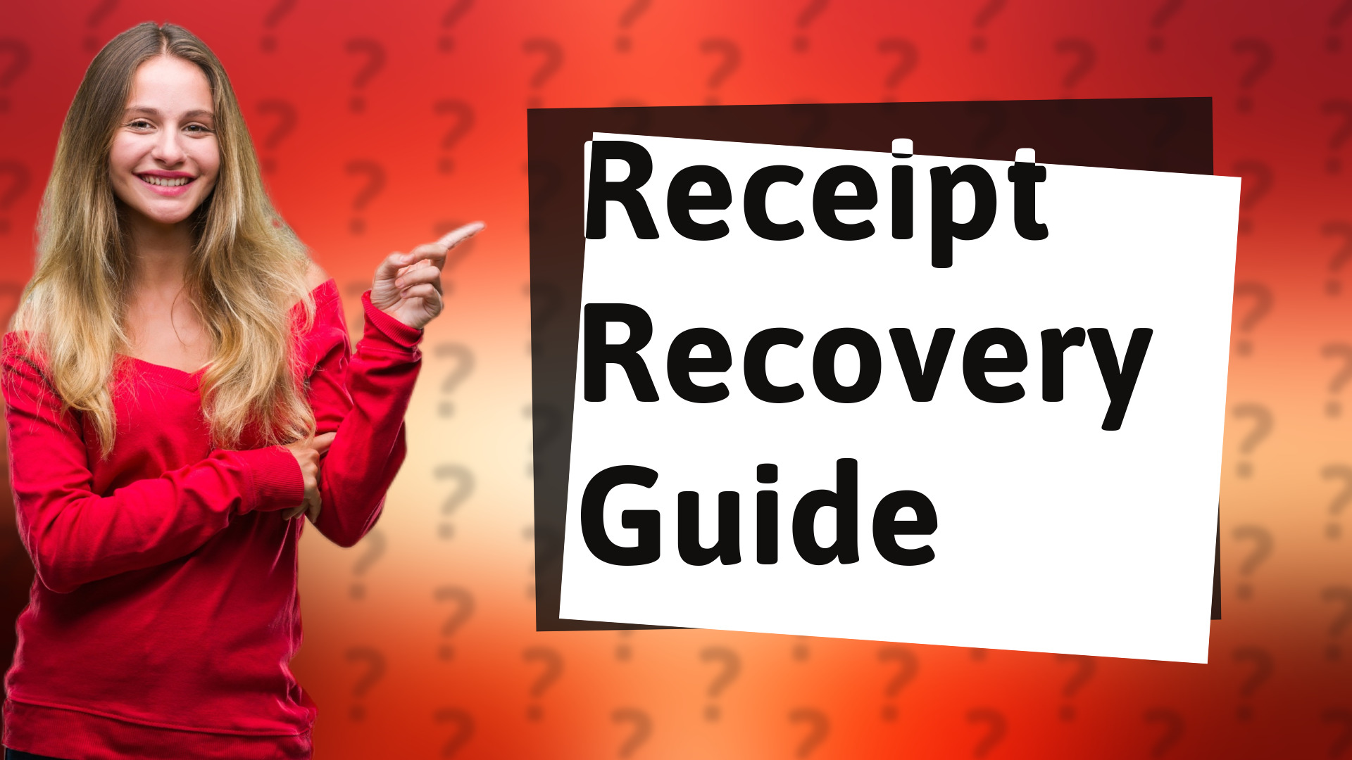 Receipt Recovery Guide