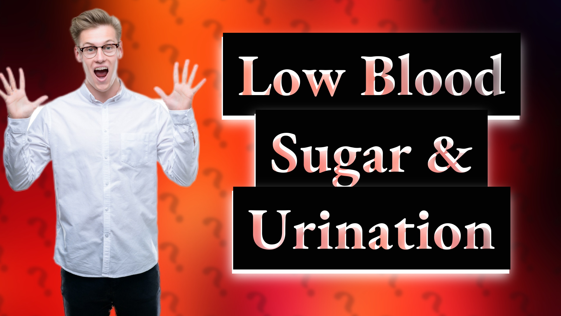 Low Blood Sugar & Urination