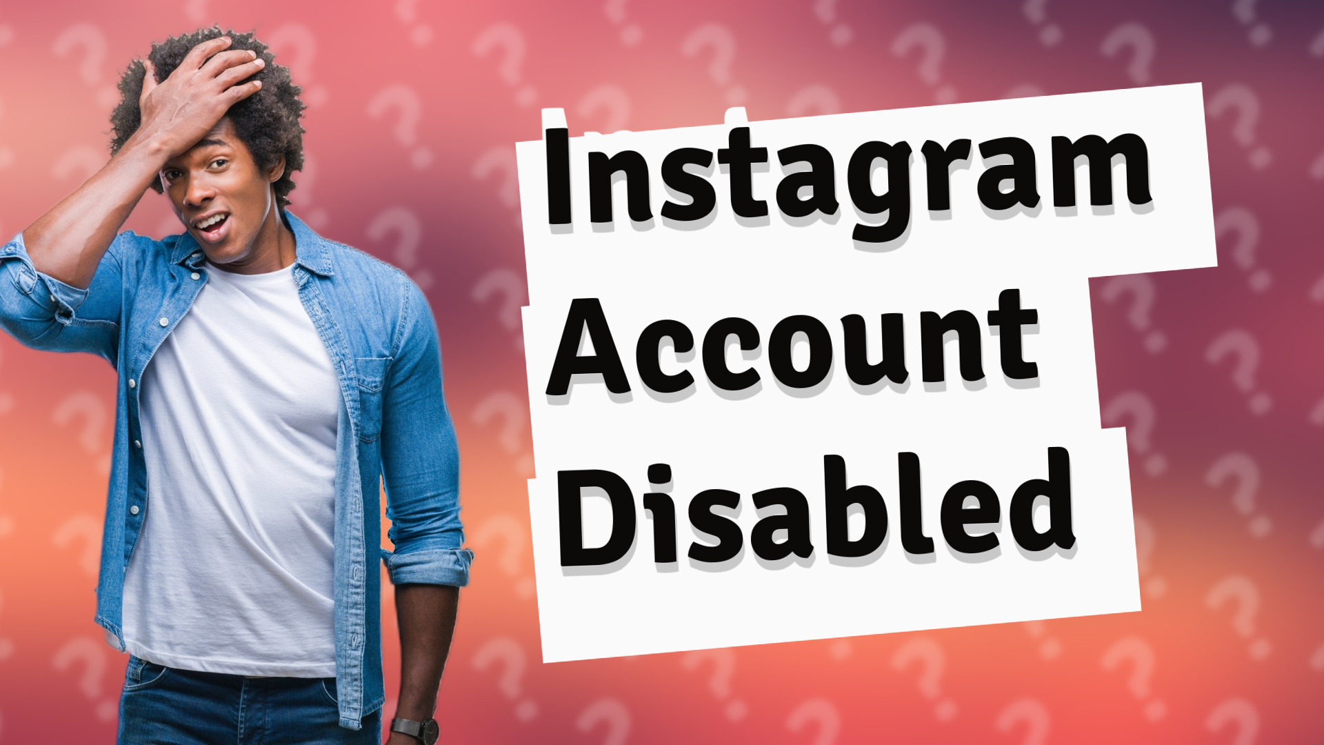 Instagram Account Disabled